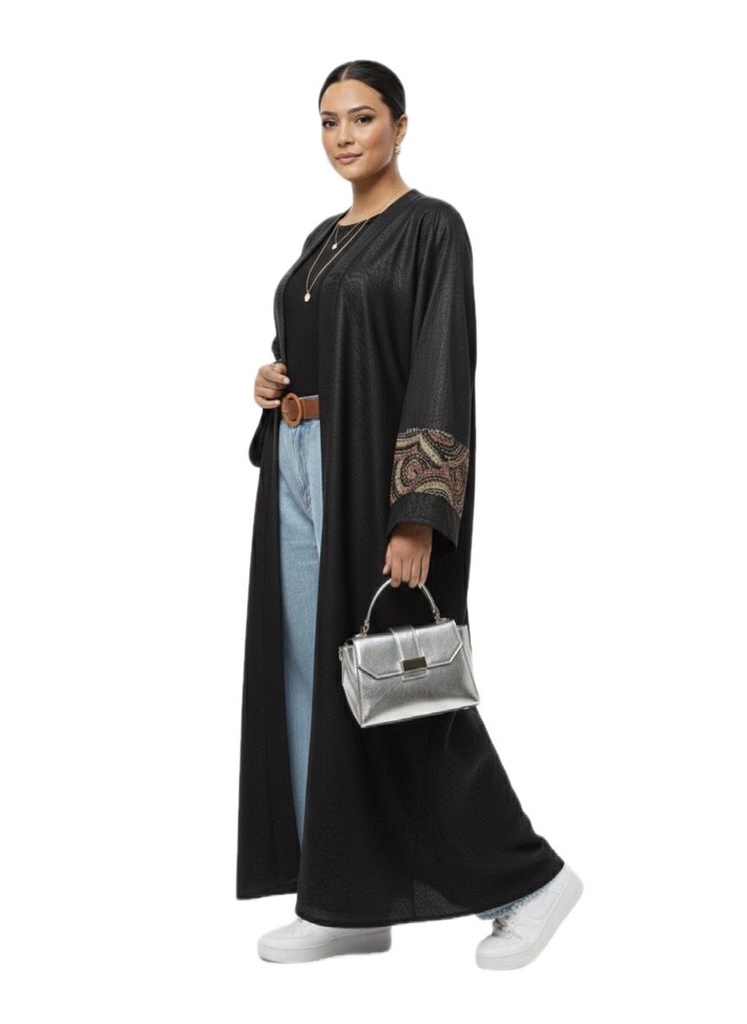 Luxurious Back-Embellished Kaftan