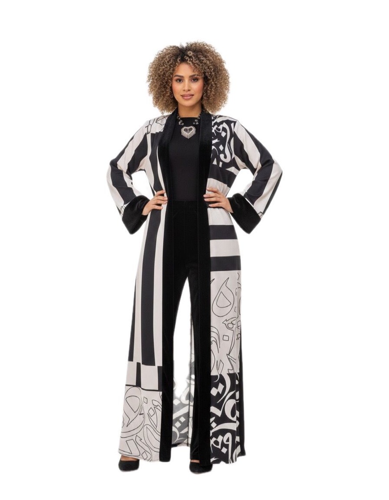 Abstract Print Kaftan
