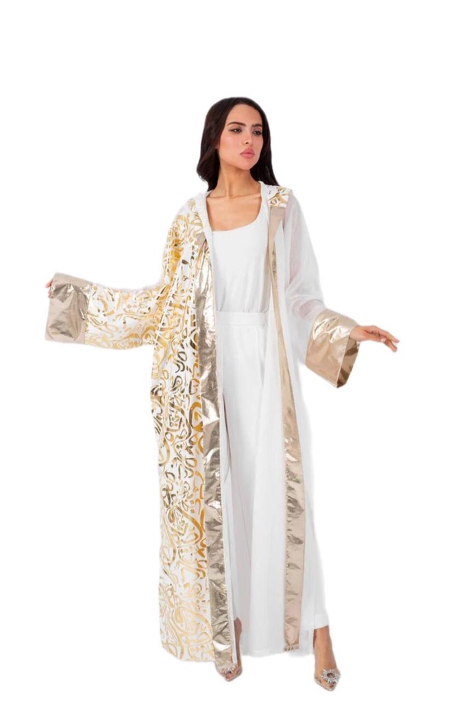 Ramadan Gold Printed Kaftan