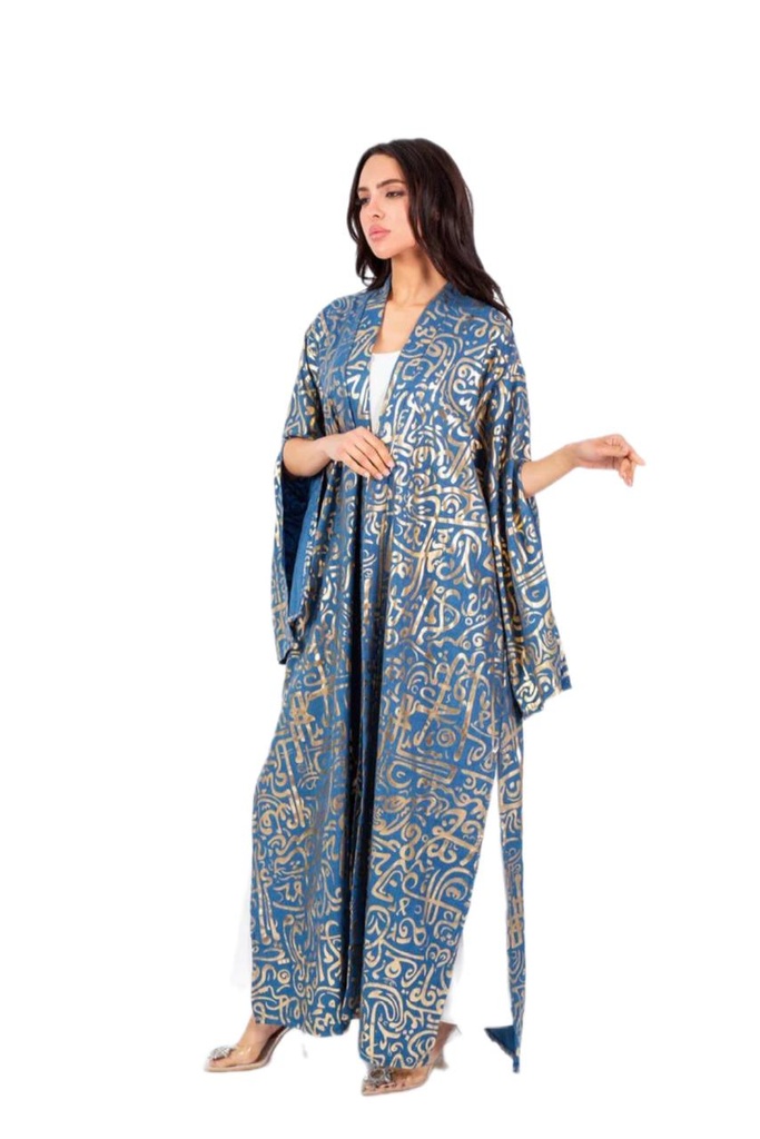 Ramadan Gold Motif Kaftan