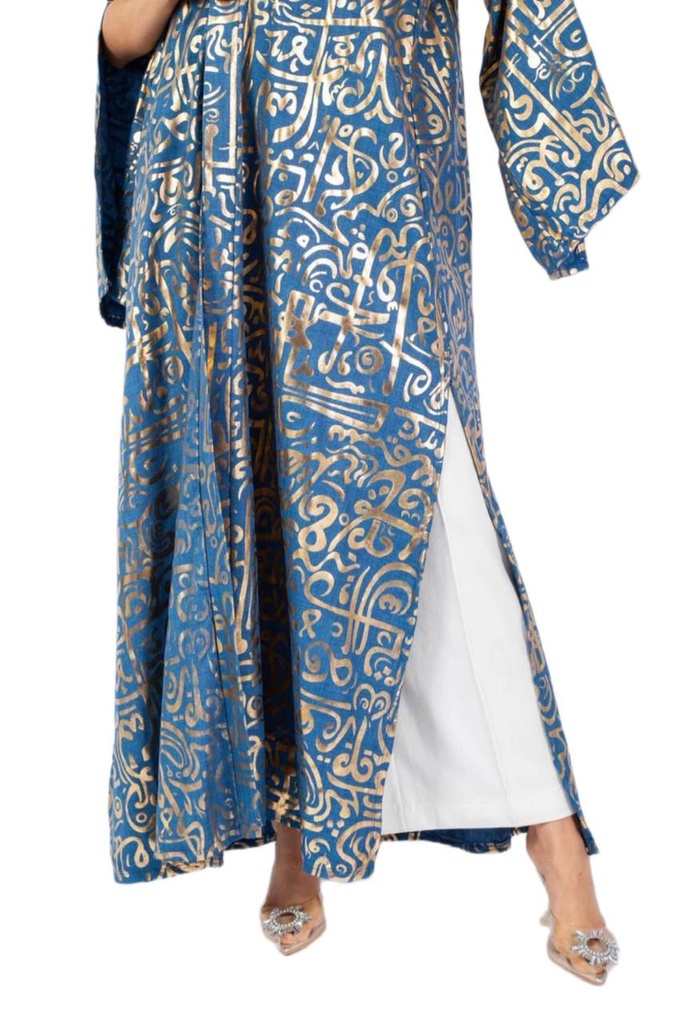 Ramadan Gold Motif Kaftan