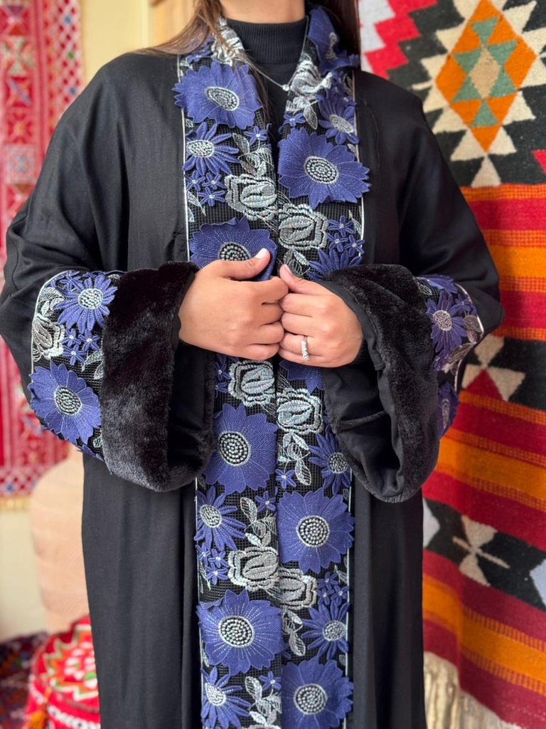 Midnight Bloom Embellished Kaftan