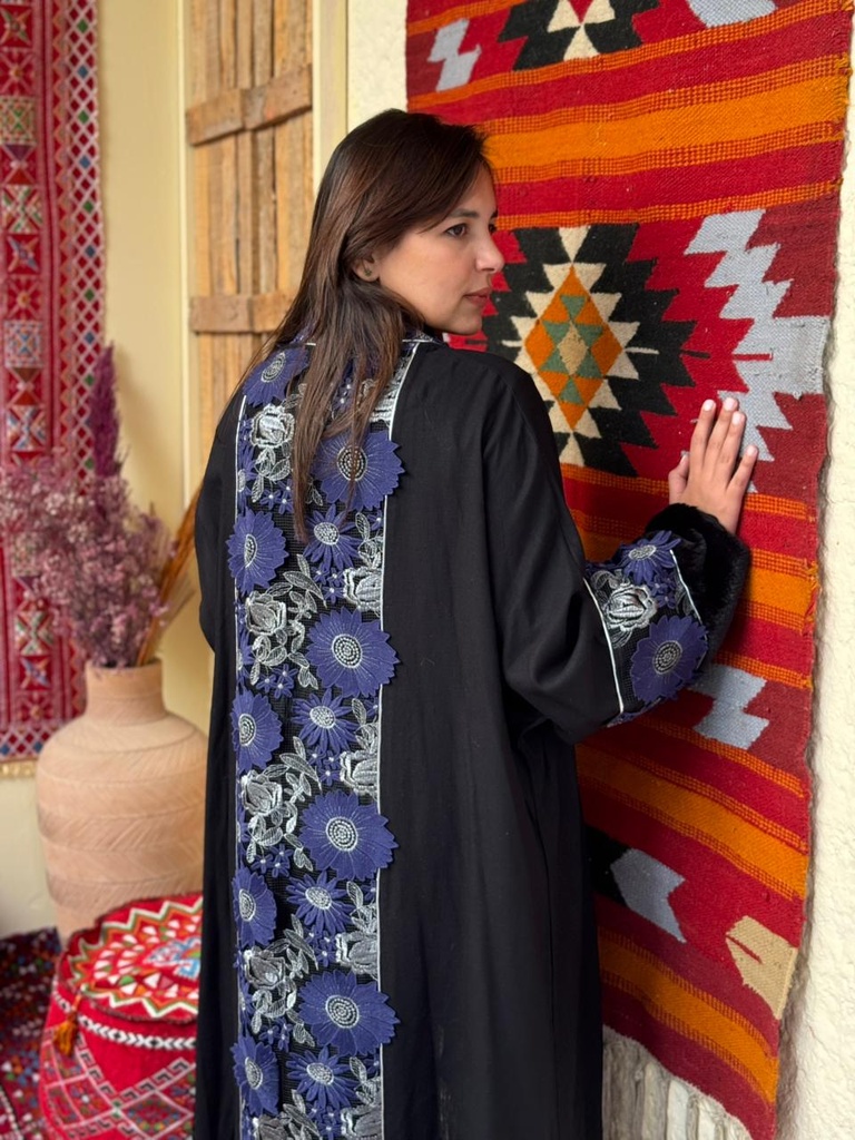 Midnight Bloom Embellished Kaftan