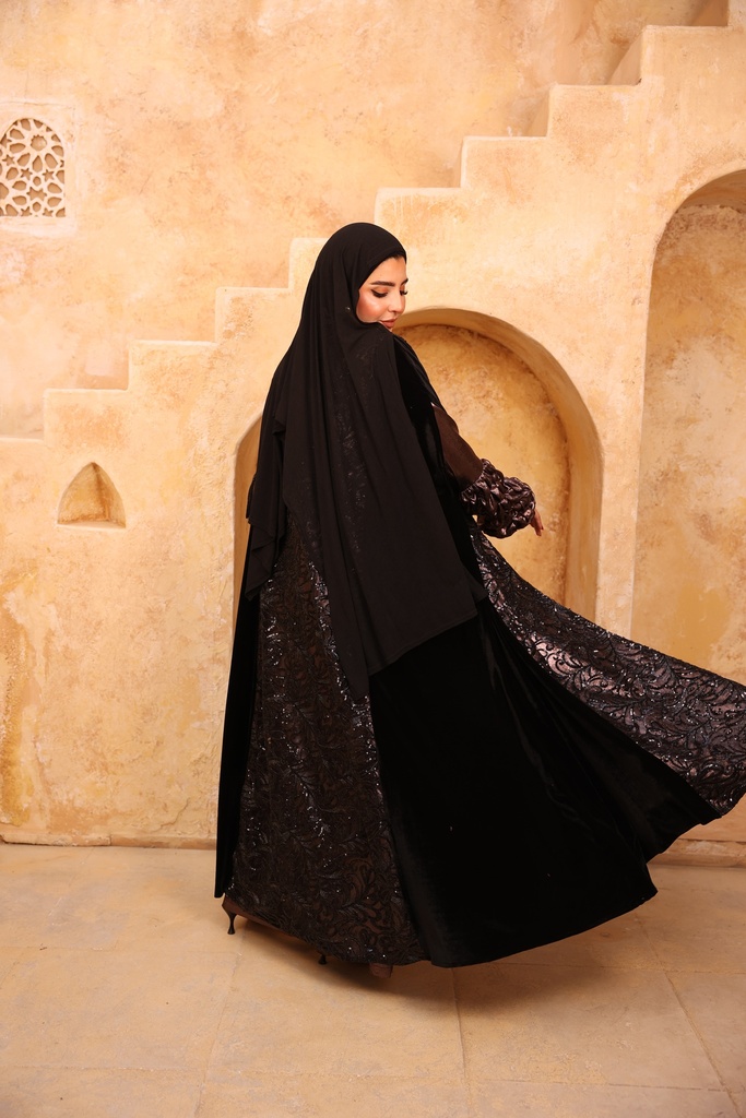 Velvet Regal Embroidered Kaftan