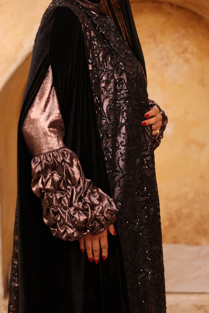 Velvet Regal Embroidered Kaftan
