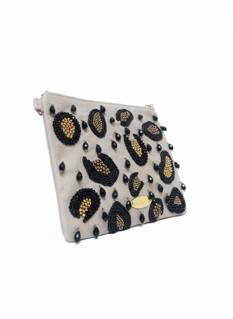 Hand-Embellished Royal Pouch