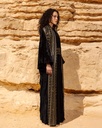 Royal Gold-Embroidered Velvet Kaftan