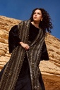 Royal Gold-Embroidered Velvet Kaftan