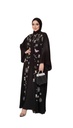 Pleated Embroidered Velvet Kaftan