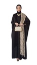 Sheer Lace Panel Kaftan