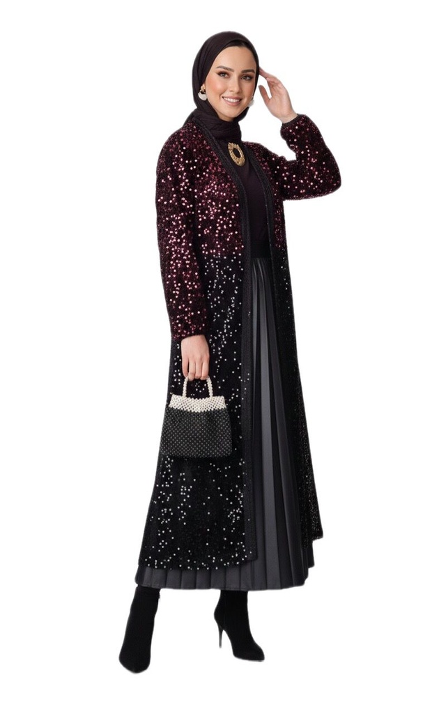 Multicolor Sequin Kaftan