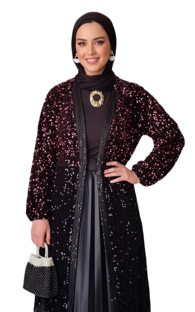 Multicolor Sequin Kaftan