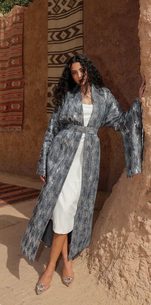 Abstract Sequin Kaftan