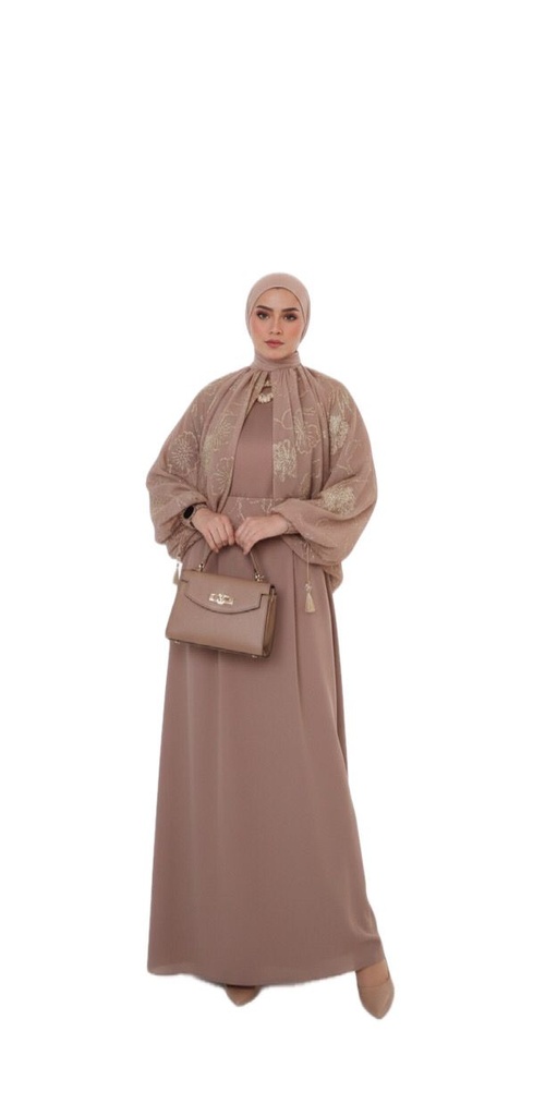 Floral Sequin Evening Gown Dress