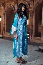Silver Embroidered Velvet Kaftan