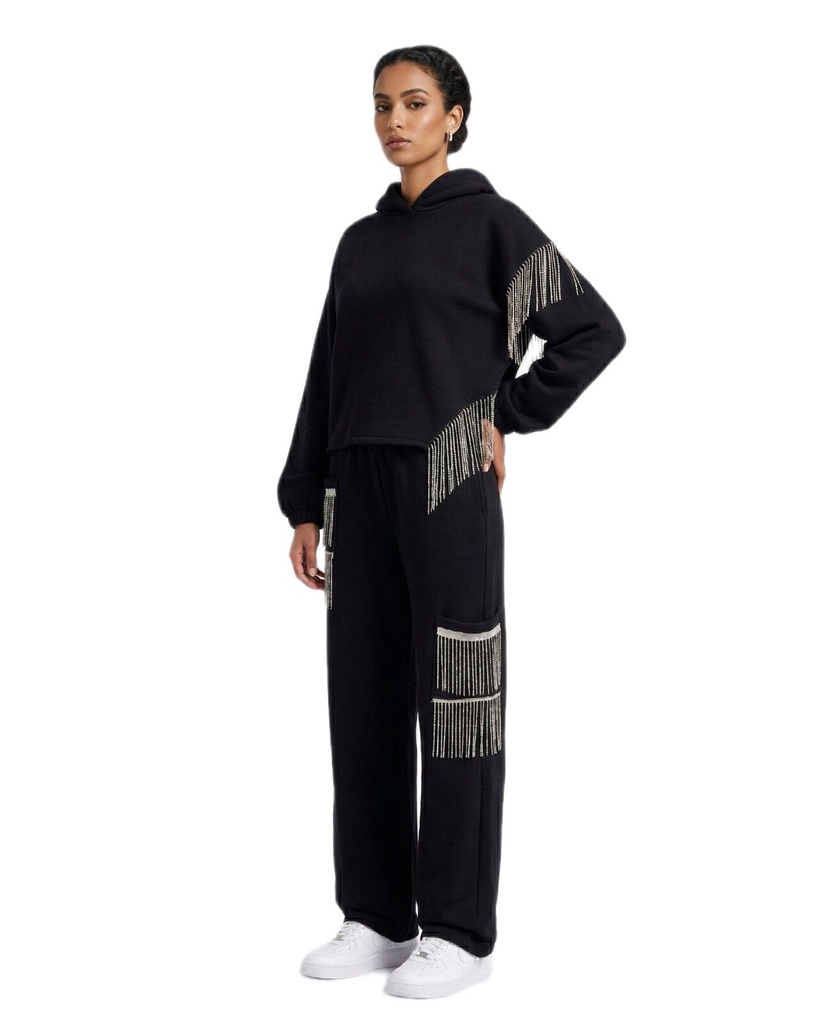 Fringed Cropped Suit