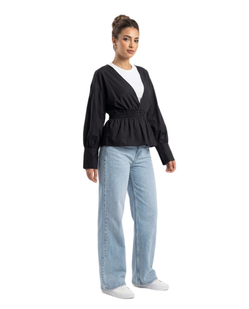 Smocked Waist Blouse