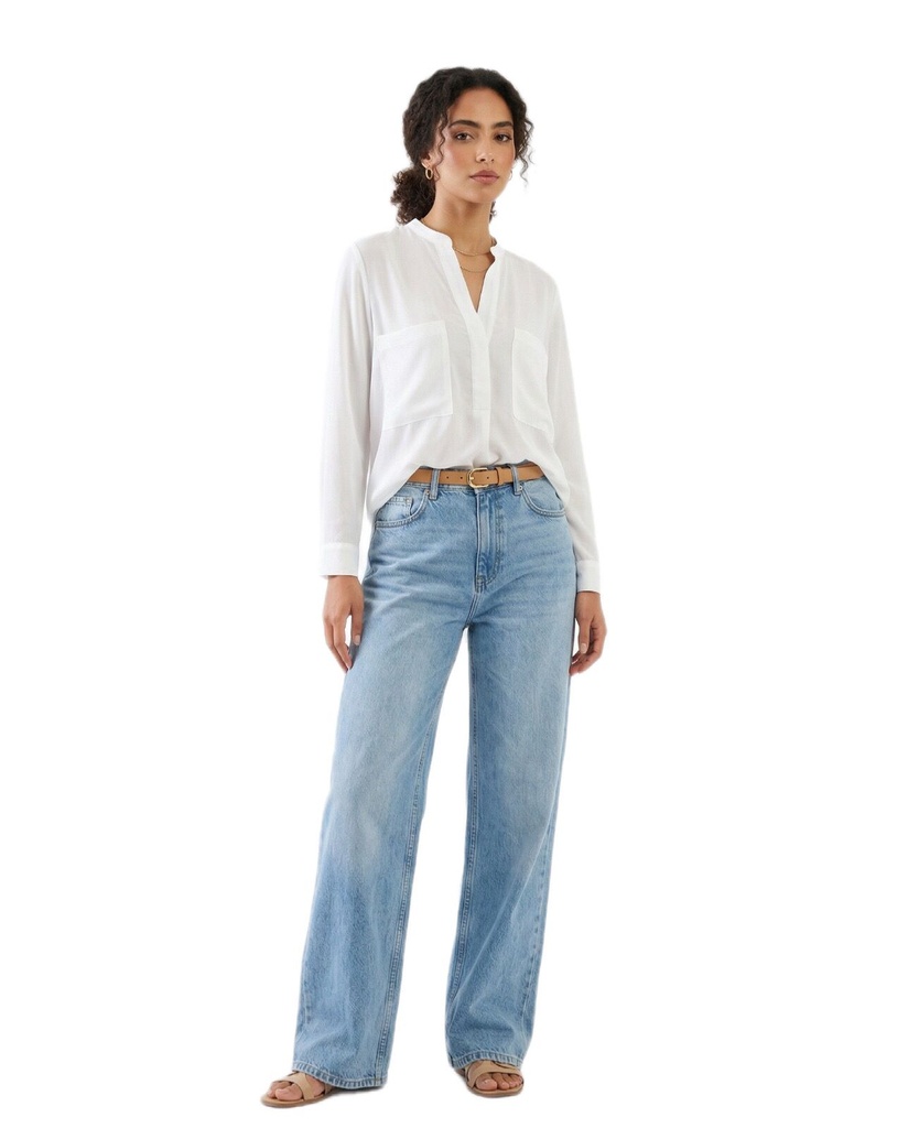 Relaxed Sheer Blouse