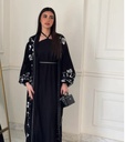 Black Sequin Opal Kimono