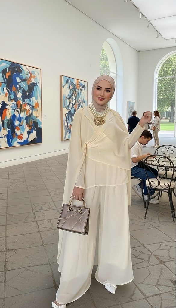 Flowy Chiffon Layered Suit