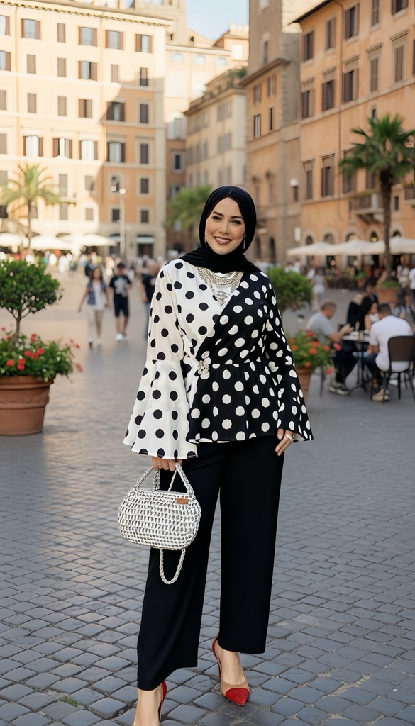 Dual Tone Polka Suit