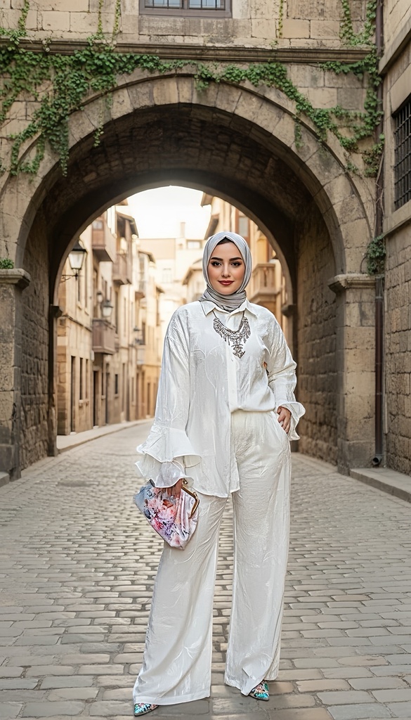 Soft Textured Shirt Suit