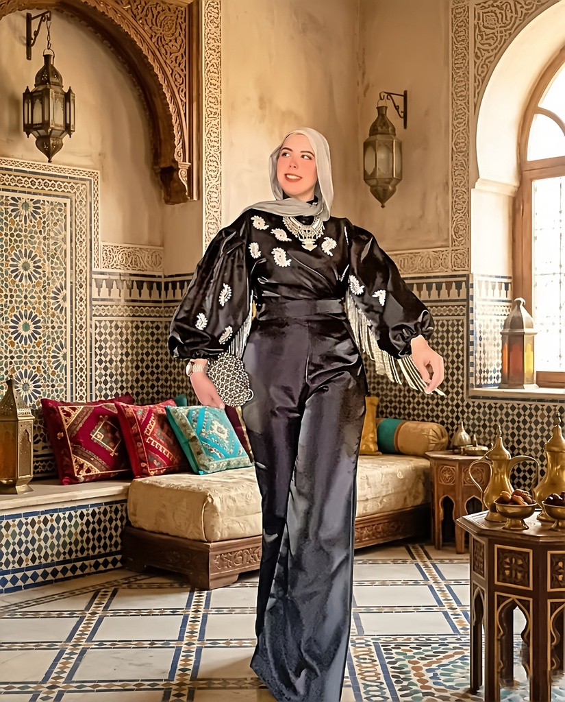 Crystal Embellished Organza Set