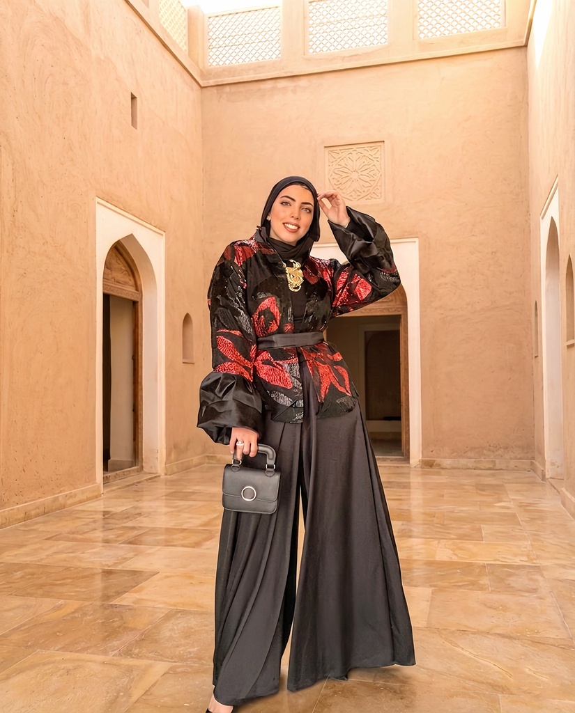 Chic Metallic Organza Jacket