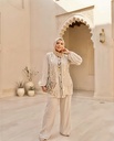  Three Piece Embroidered Vest Suit