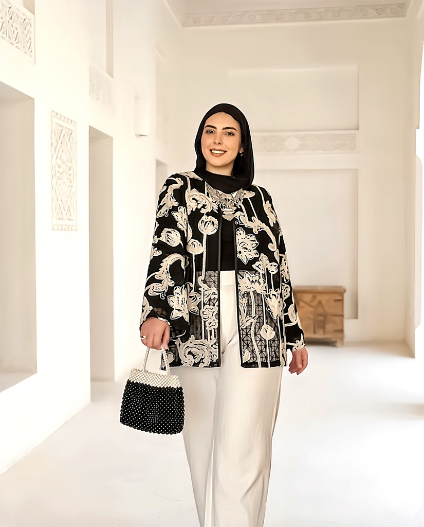 Embroidered Guipure Sequined Jacket