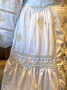 Linen Gold Cutwork Embroidery Dress