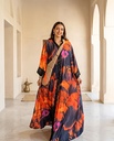 Abstract Print Flowy Dress
