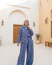 Embroidered Floral Linen Casual Suit