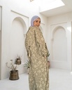 Embroidered Floral Linen Casual Suit