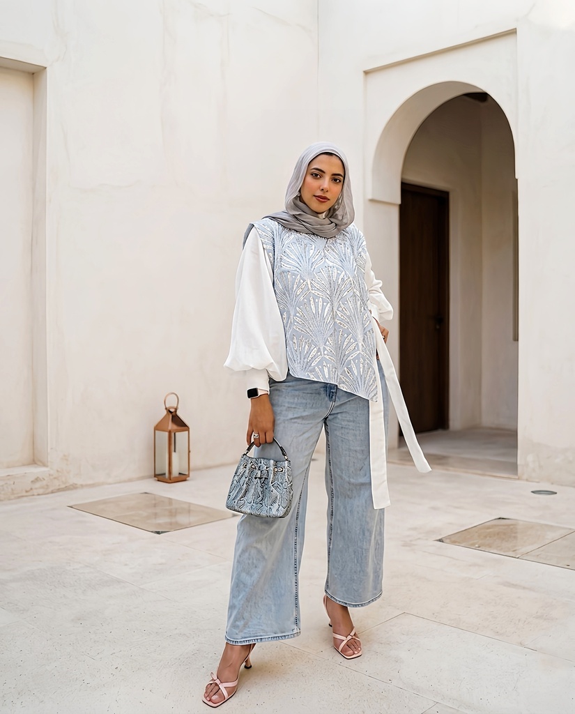 Fan Motif Blouse