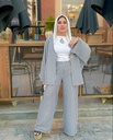 Casual Striped Shirt Suit