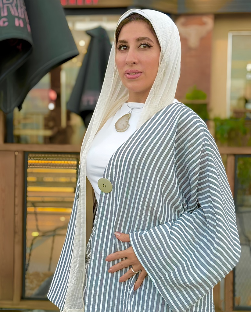 Casual Striped Shirt Suit