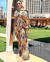 Colorful Summer Tie Waist Suit