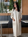 Casual Linen Buttoned Dress