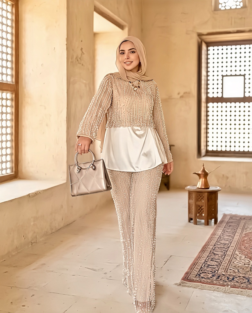 Handmade Embroidered Pants Suit