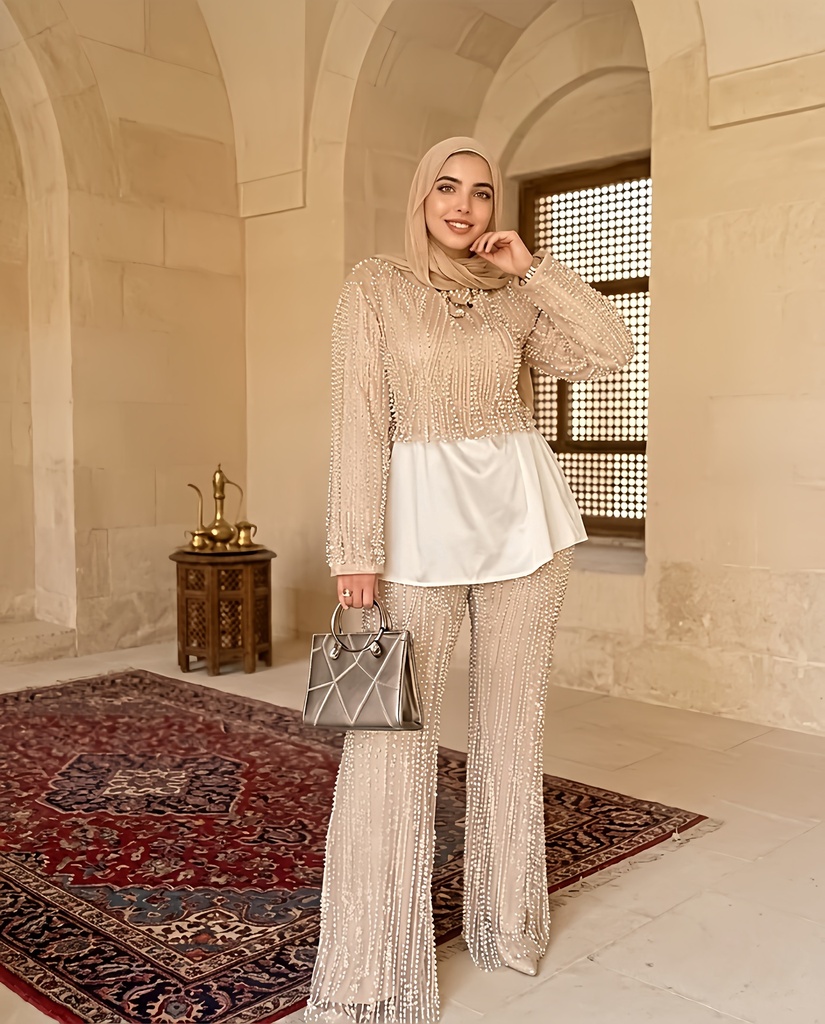 Handmade Embroidered Pants Suit