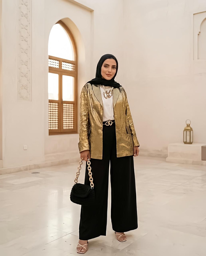 Shimmer Blazer Pants Suit