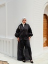 Striped Shimmer Embroidered Suit