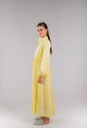 Buttoned Cutwork Embroidered Dress