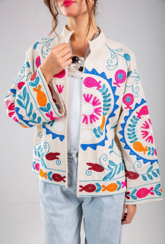 Artistic Thread Embroidered Jacket