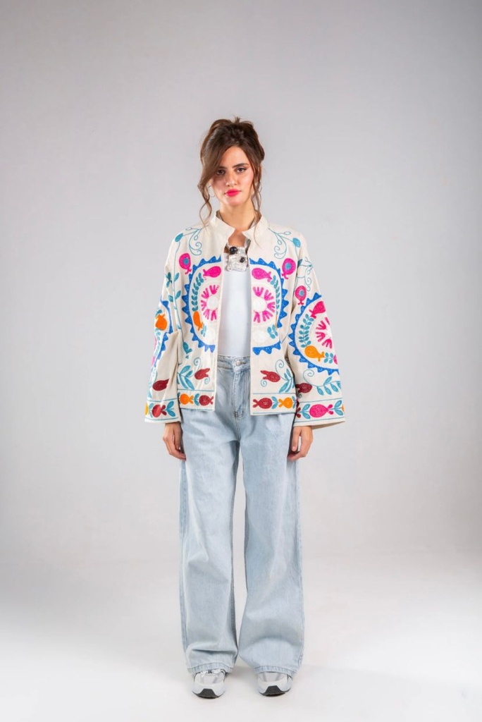Artistic Thread Embroidered Jacket