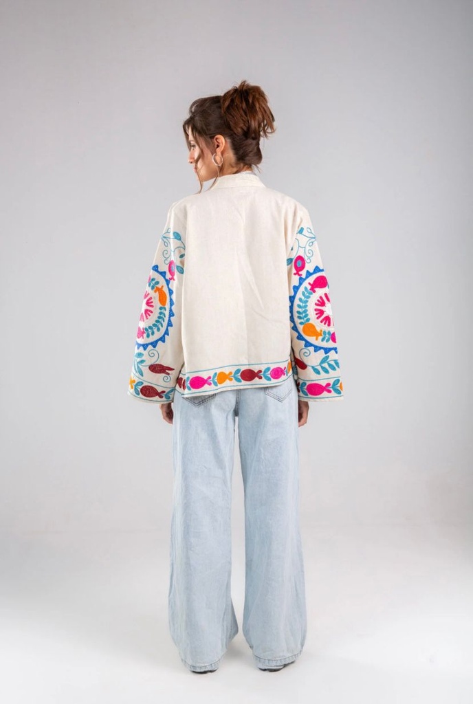 Artistic Thread Embroidered Jacket