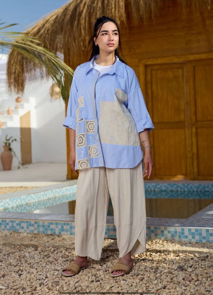 Sky Bloom Short Shirt