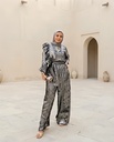 Embroidered Shimmer Jumpsuit
