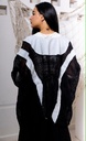 Contrast Trim Kimono